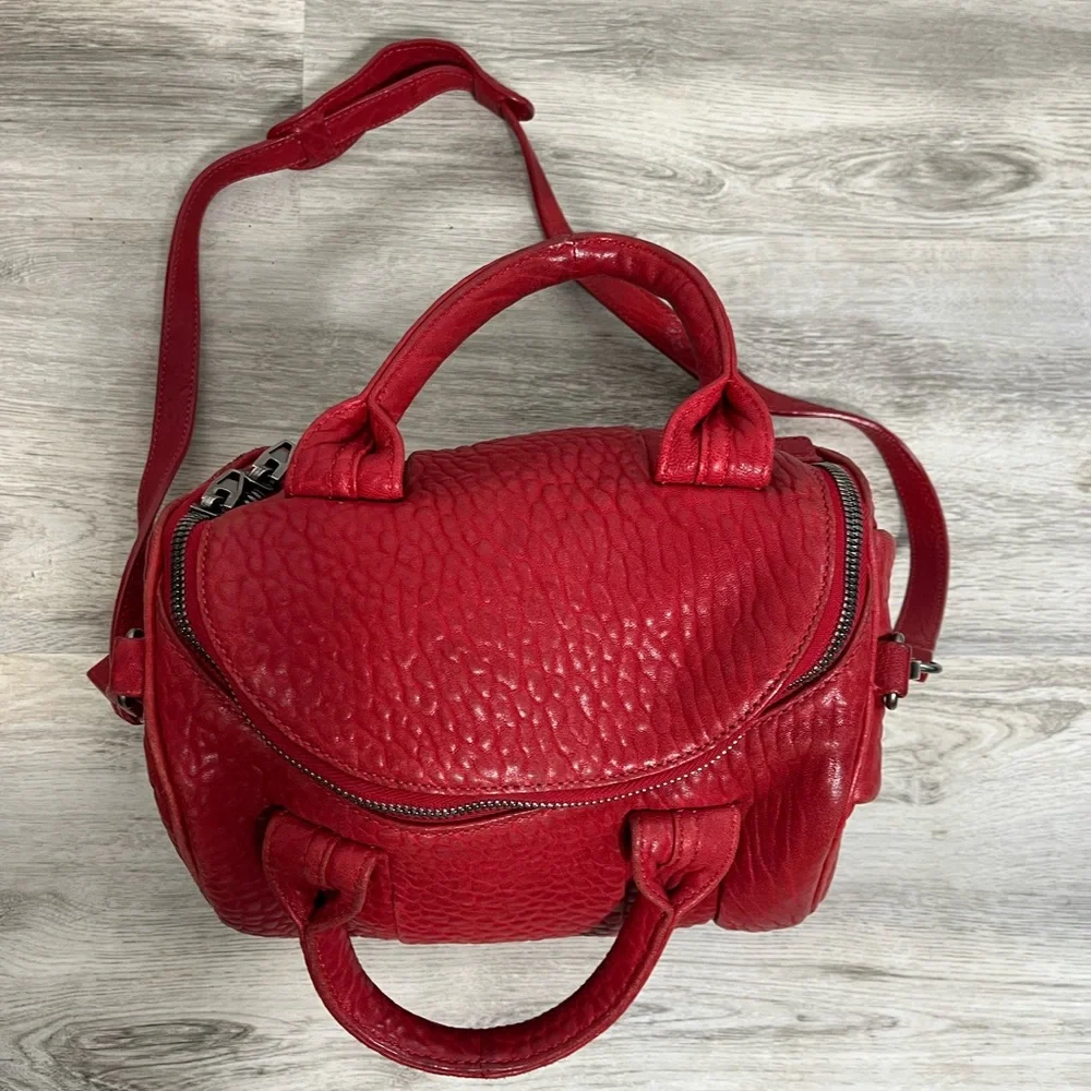 Alexander Wang Red Rockie Crossbody Satchel Bag - Picture 4 of 16